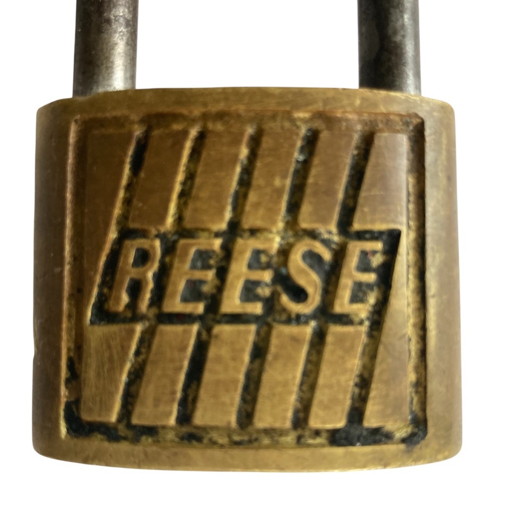 Vintage Reese Bicycle Long 5” Shackle Lock w Original Key Mid-Century Antique